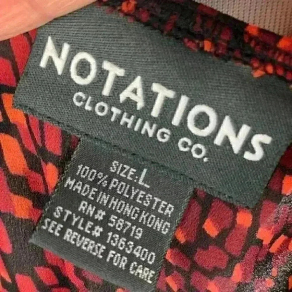 Notations top size L Multicolored peasant sleeve - Picture 7 of 9